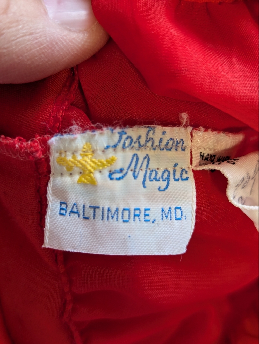 Vtg 50s Fashion Magic Red Crinoline Petticoat Skirt Layered Tulle MCM Sm/Md - Picture 8 of 12